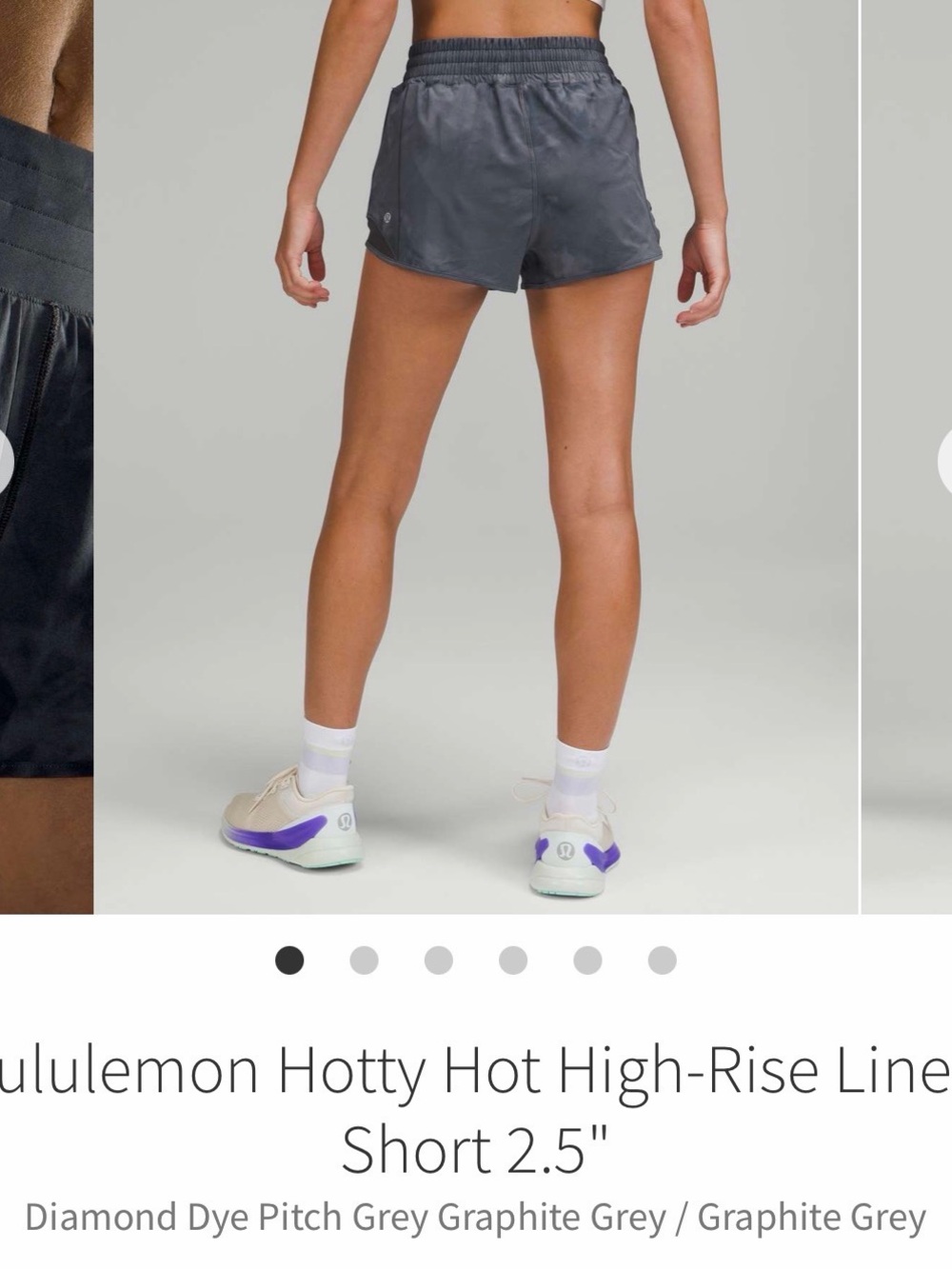 lululemon athletica Hotty Hot High-Rise Shorts - Graphite Grey